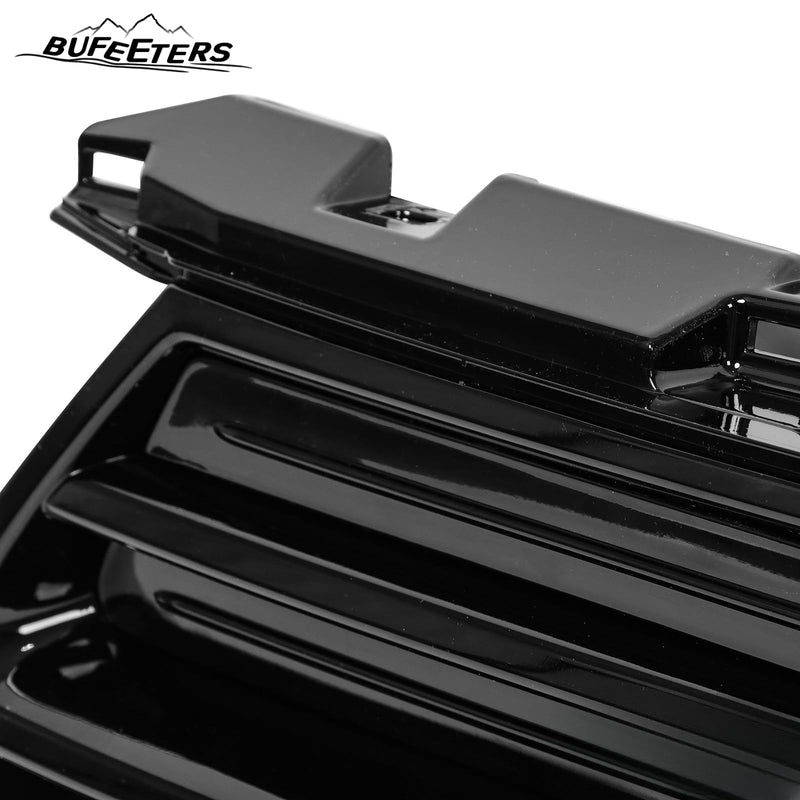 BUFEETERS Front Bumper Upper Grille With Trim Fit For 2021 2022 2023 Honda Odyssey,Factory Style,Gloss Black