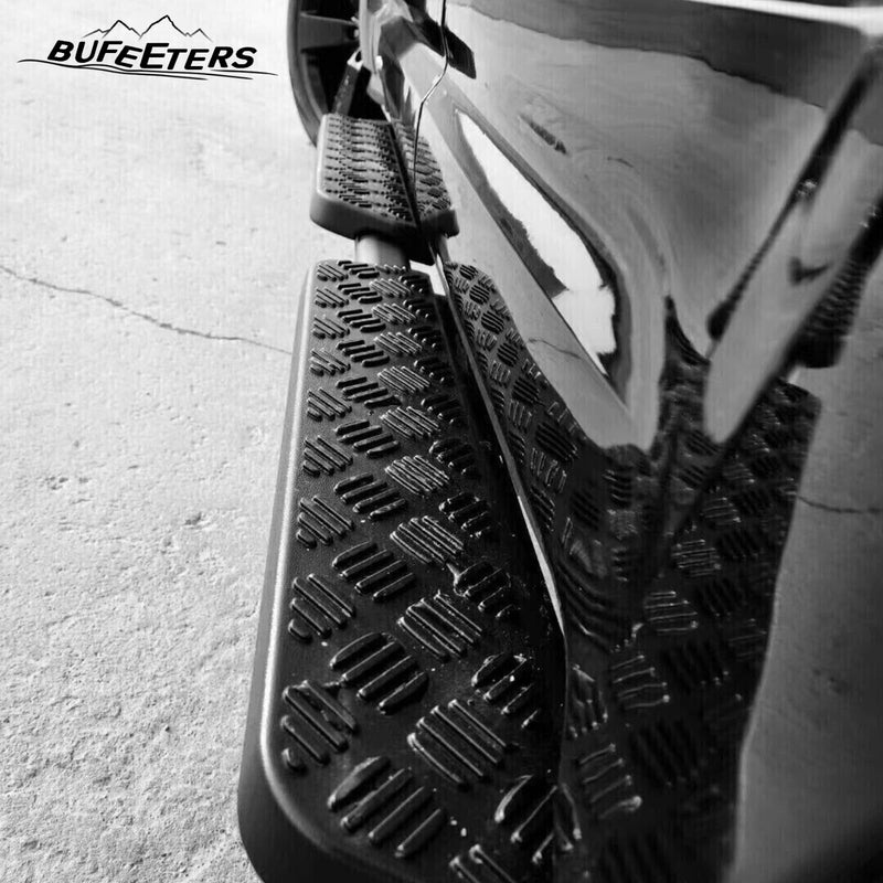 BUFEETERS Side Step Running Board Nerf Bar Fit For 2022 2023 2024 Land Rover Defender 130 4Door,Black