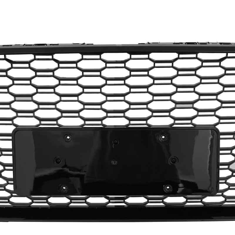 BUFEETERS  Front Bumper Grille Grill Fit For 2017 2018 2019 Audi A4 S4 S-line,RS4 Style,Gloss Black