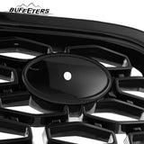 BUFEETERS Front Bumper Upper Grille Fit For 2017 2018 2019 2020 Land Rover Discovery 5,Honeycomb Style,Black