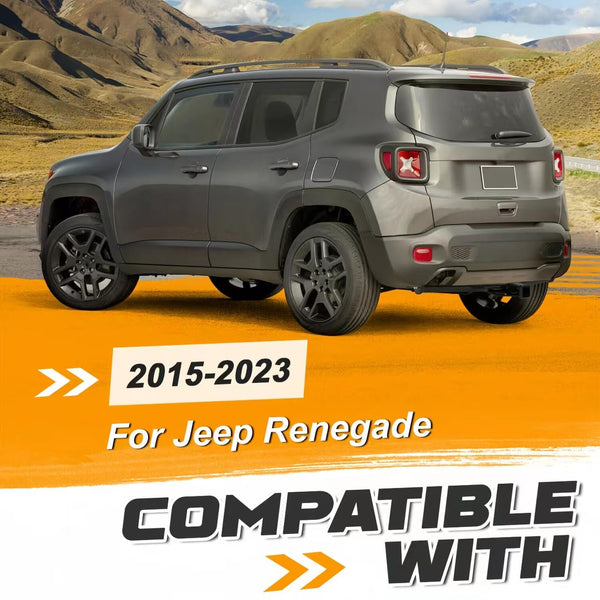 BUFEETERS Class 3 Trailer Hitch 2" Receiver Black Steel Fit For Jeep Renegade 2015-2023