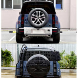 BUFEETERS  Black Rear Access Ladder Step Roof Rack Fit For 2020-2024  Land Rover Defender 90 110 130