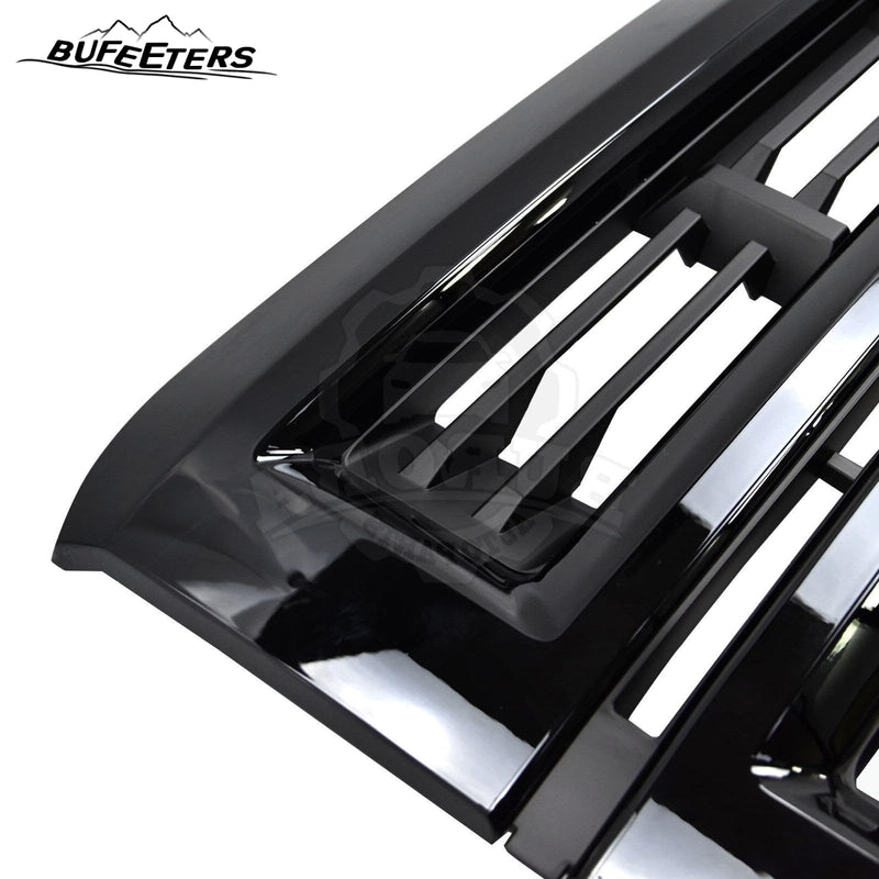 BUFEETERS Front Bumper Upper Grille Fit For 2014 2015 Chevy Silverado 1500,Horizontal Billet Style,Gloss Black