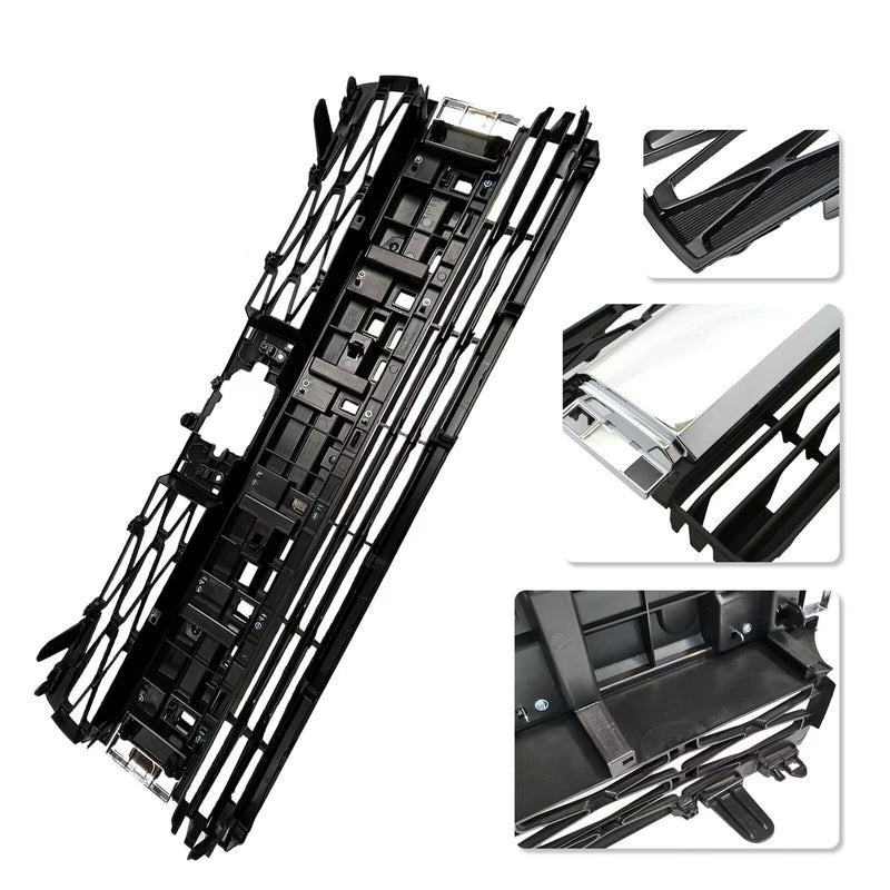 BUFEETERS Front Bumper Lower Grille With Chrome Tirm Fit For 2021 2022 2023 Toyota 4Runner Limited,Factory Style,Chrome&Black