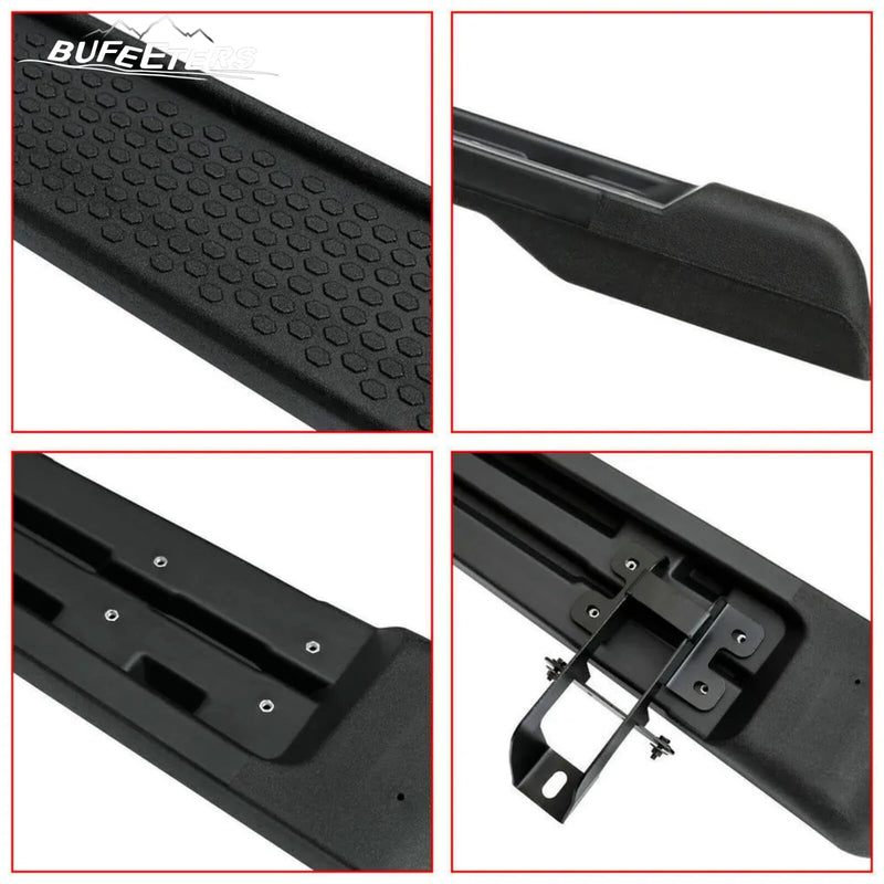 BUFEETERS Side Step Running Board Nerf Bar Fit For 2020 2021 2022 2023 Jeep Gladiator 4 Door,Black
