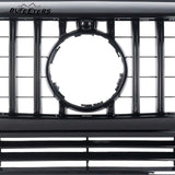 BUFEETERS  Front Bumper Upper Grille W/Camera Hole Fit For 1990-2018 Mercedes Benz W463 G-CLASS,GT/Panamericana Style.All Black