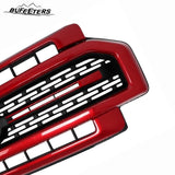 BUFEETERS Front Bumper Upper Grille Fit For 2020 2021 2022 F-250 F-350 F-450 F-550 Super Duty,Lariat Sport Style,D4 Rapid Red&Matte Black