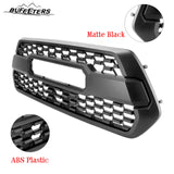 BUFEETERS   Front Bumper Grille With Accessories Fit For 2016 2017 2018 2019 2020 2021 2022 2023 Toyota Tacoma,Mesh Style,Matte Black