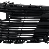 BUFEETERS   Front Bumper Upper Grille Fit For 2016 2017 2018 2019 2020 Cadillac XT5,Horizontal Billet Style,Gloss Black