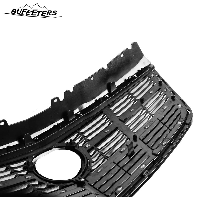 BUFEETERS  Front Bumper Upper Grille Assembly Fit For 2014 2015 2016 2017 2018 2019 Cadillac CTS,Factory Style,Gloss Black