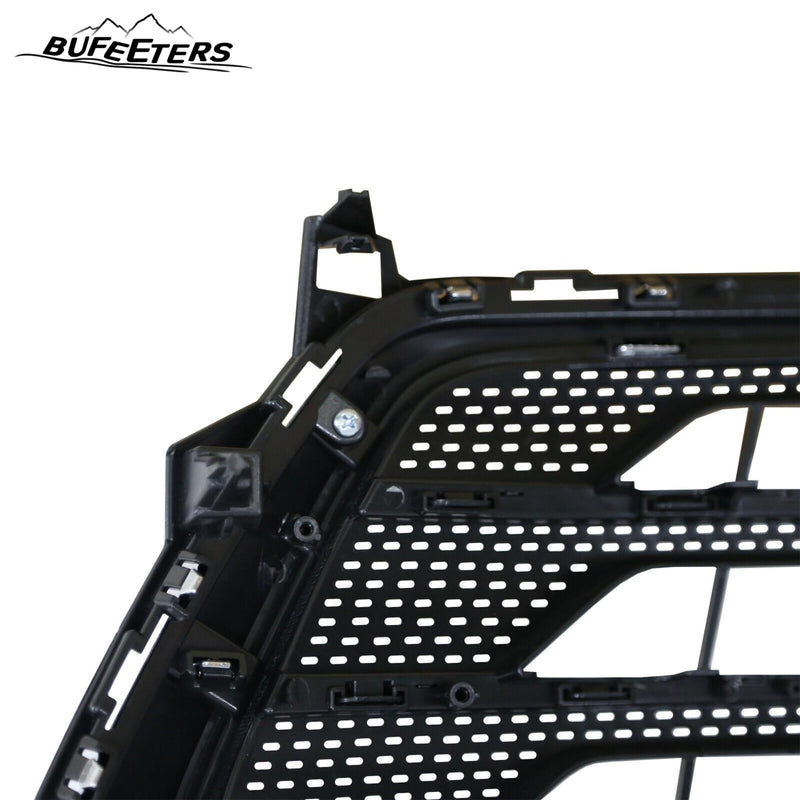 BUFEETERS Front Bumper Upper Grille Fit For 2018 2019 2020 2021 Chevy Chevrolet Traverse,Mesh Style,Chrome&Black