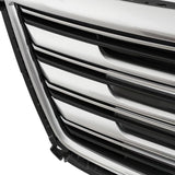 BUFEETERS   Front Bumper Upper Grille Fit For 2016 2017 2018 2019 2020 Cadillac XT5,Horizontal Billet  Style,Chrome&Black