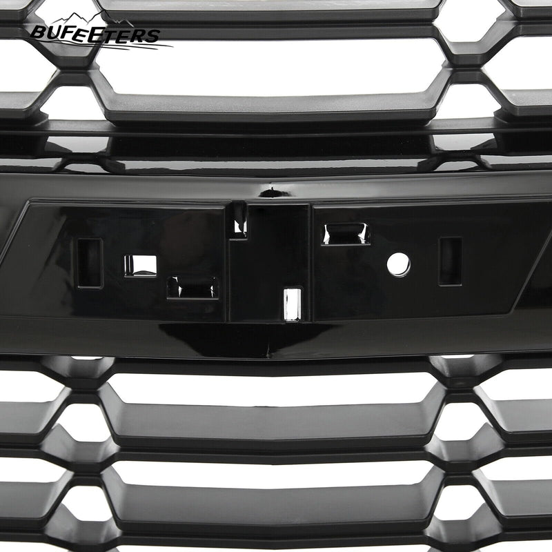 BUFEETERS  Front Upper Grille Fit For 2016 2017 2018 Chevy Silverado 1500,Honeycomb Style,Black