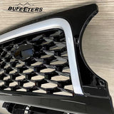 BUFEETERS  Front Grille Air Side Vent Set Fit For 2010 2011 2012 2013 Land Rover Range Rover Sport L320,Mesh Style,Black&Silver
