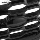 BUFEETERS  Front Bumper Upper Grille Fit For 2018 2019 2020 2021 2022 2023 Land Rover Range Rover Velar,Honeycomb Style,Gloss Black