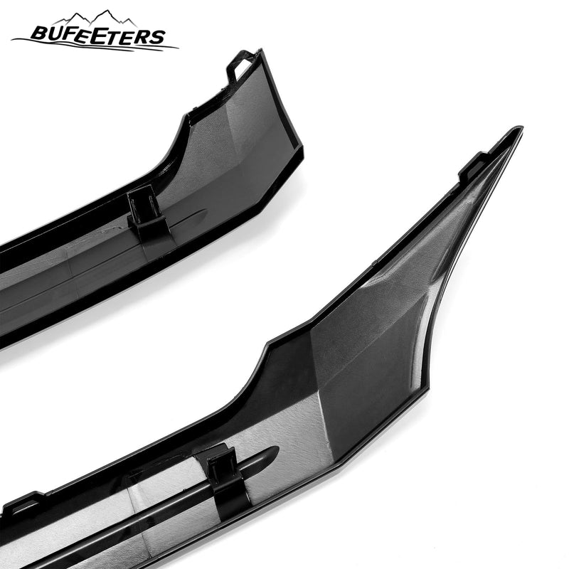 BUFEETERS 2PCS Front Upper&Center Grille Set Fit For 2011 2012 2013 2014 Ford Edge,Factory Style,Gloss Black