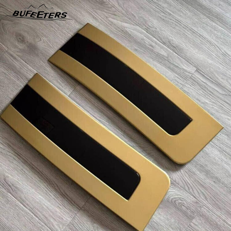 BUFEETERS Door Side Fender Vent Molding Cover Trim Fit For 2023 Land Rover Range Rover Vogue L405,Gold&Black
