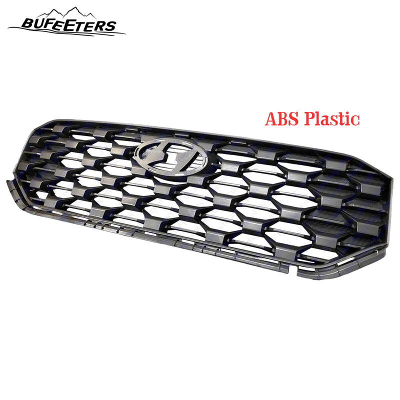 BUFEETERS   Front Bumper Grille Assembly Fit For 2021 2022 Hyundai Santa Fe,Factory Style,Black