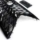 BUFEETERS Front Upper Grille Fit For 2014 2015 2016 2017 2018 2019 2020 2021 2022 LEXUS GX460,Mesh Style,Gloss Black