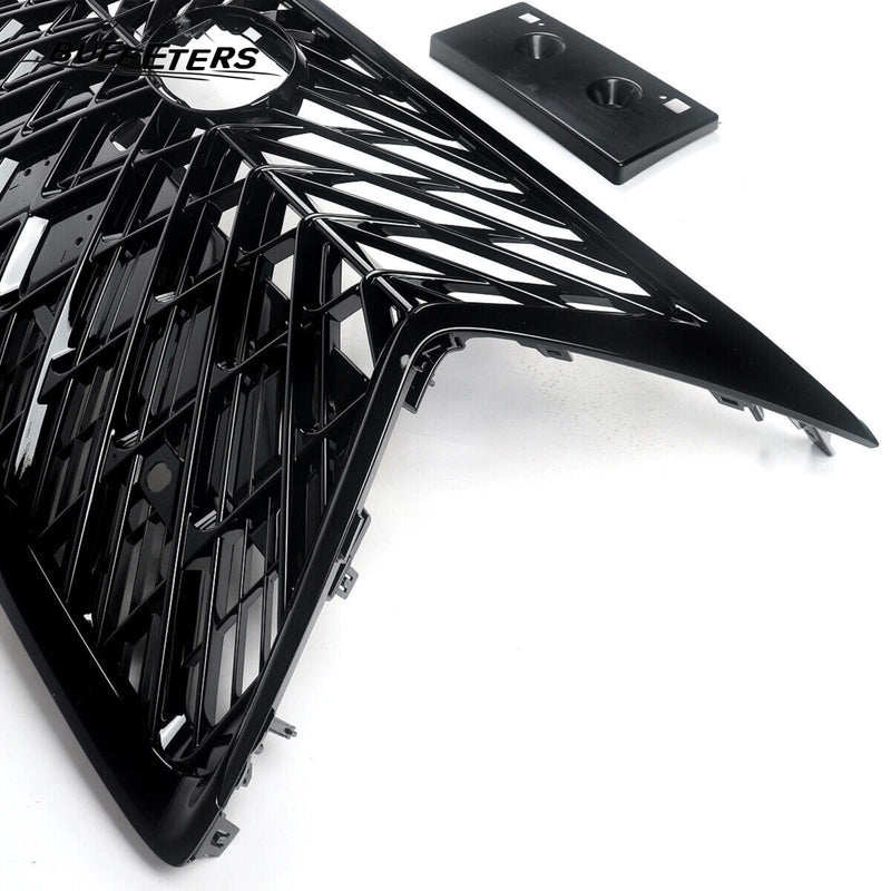 BUFEETERS Front Upper Grille Fit For 2014 2015 2016 2017 2018 2019 2020 2021 2022 LEXUS GX460,Mesh Style,Gloss Black