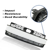 BUFEETERS Front Bumper Lower Grille With Chrome Tirm Fit For 2021 2022 2023 Toyota 4Runner Limited,Factory Style,Chrome&Black
