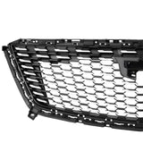 BUFEETERS Front Grille Grill Fit For 2016 2017 2018 2019 2020 2021 2022 2023  Cadillac XT5,Sky Diamond Style,Silver+Black