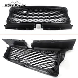 BUFEETERS  Front Grille Pair Air Side Vents Fit For 2006 2007 2008 2009 Range Rover Sport,Honeycomb Style,Gloss Black