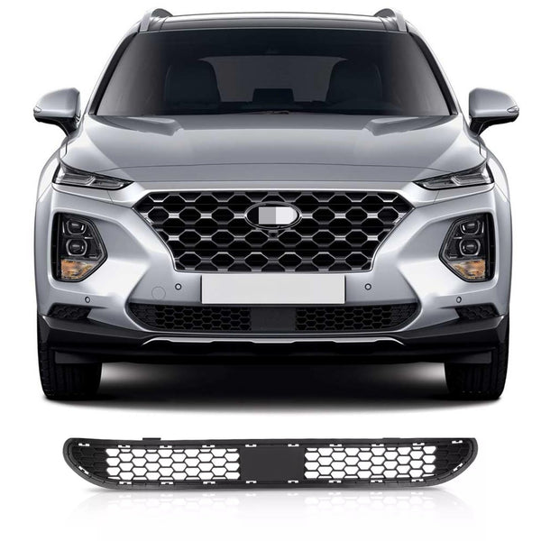 BUFEETERS   Front Bumper Lower Grille Fit For 2019 2020 Hyundai Santa Fe,Black