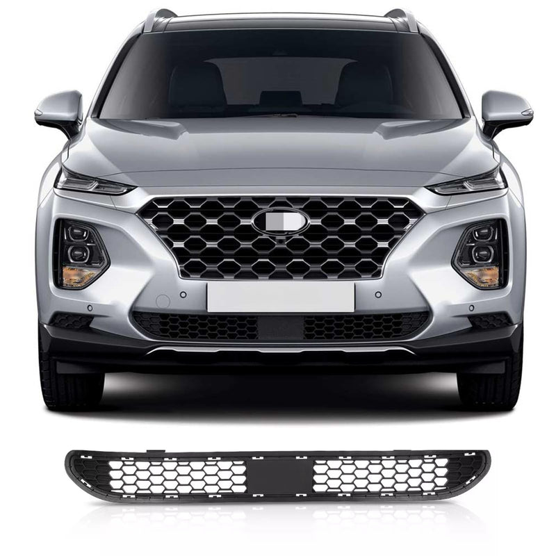 BUFEETERS   Front Bumper Lower Grille Fit For 2019 2020 Hyundai Santa Fe,Black