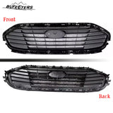 BUFEETERS Front Bumper Upper Grille W/O Chrome Molding Trim Fit For 2018 2019 2020 2021 2022 2023 Ford Transit Connect,Mesh Style,Black