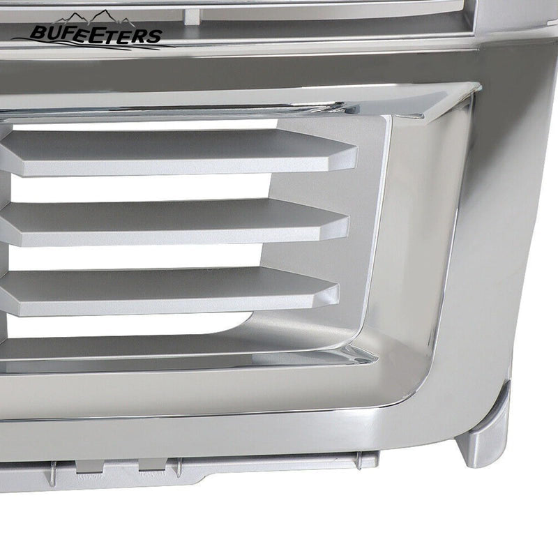 BUFEETERS Front Bumper Upper Chrome Grille Fit For 2014 2015 Chevy Silverado 1500