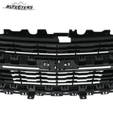 BUFEETERS Front Bumper Upper Grille Fit For 2015 2016 2017 2018 2019 2020 Chevrolet Colorado,Mesh Style,Gloss Black