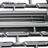 BUFEETERS Front Bumper Upper Chrome Grille Assembly Fit For 2019 2020 2021 GMC Sierra 1500 Denali,Factory Style