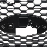 BUFEETERS  Front Upper Grille Grill Assembly Fit For 2018 2019 2020 Ford F-150,Honeycomb Style,Gloss Black