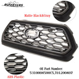 BUFEETERS   Front Bumper Grille W/Gray Grill Insert Fit For 2016 2017 2018 2019 2020 2021 2022 2023  Toyota Tacoma TRD,Honeycomb 2021 TRD Look Style,Matte Black&Gray