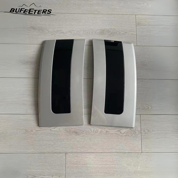 BUFEETERS Door Side Fender Vent Molding Cover Trim Fit For 2013-2022 Land Rover Range Rover Updated To 2023,Black&Silver