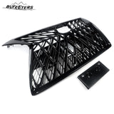 BUFEETERS Front Upper Grille Fit For 2014 2015 2016 2017 2018 2019 2020 2021 2022 LEXUS GX460,Mesh Style,Gloss Black