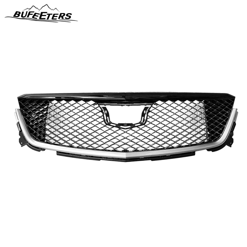 BUFEETERS  5Pcs Complete Front Bumper Grille Kit With Fog Lamp Cover Fit For 2020 2021 2022 2023 2024 Cadillac CT4,Factory Style,Chrome&Black