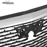 BUFEETERS  Front Bumper Upper Grille Chrome Fit For 2019 2020 Cadillac CT6,Honeycomb  Style