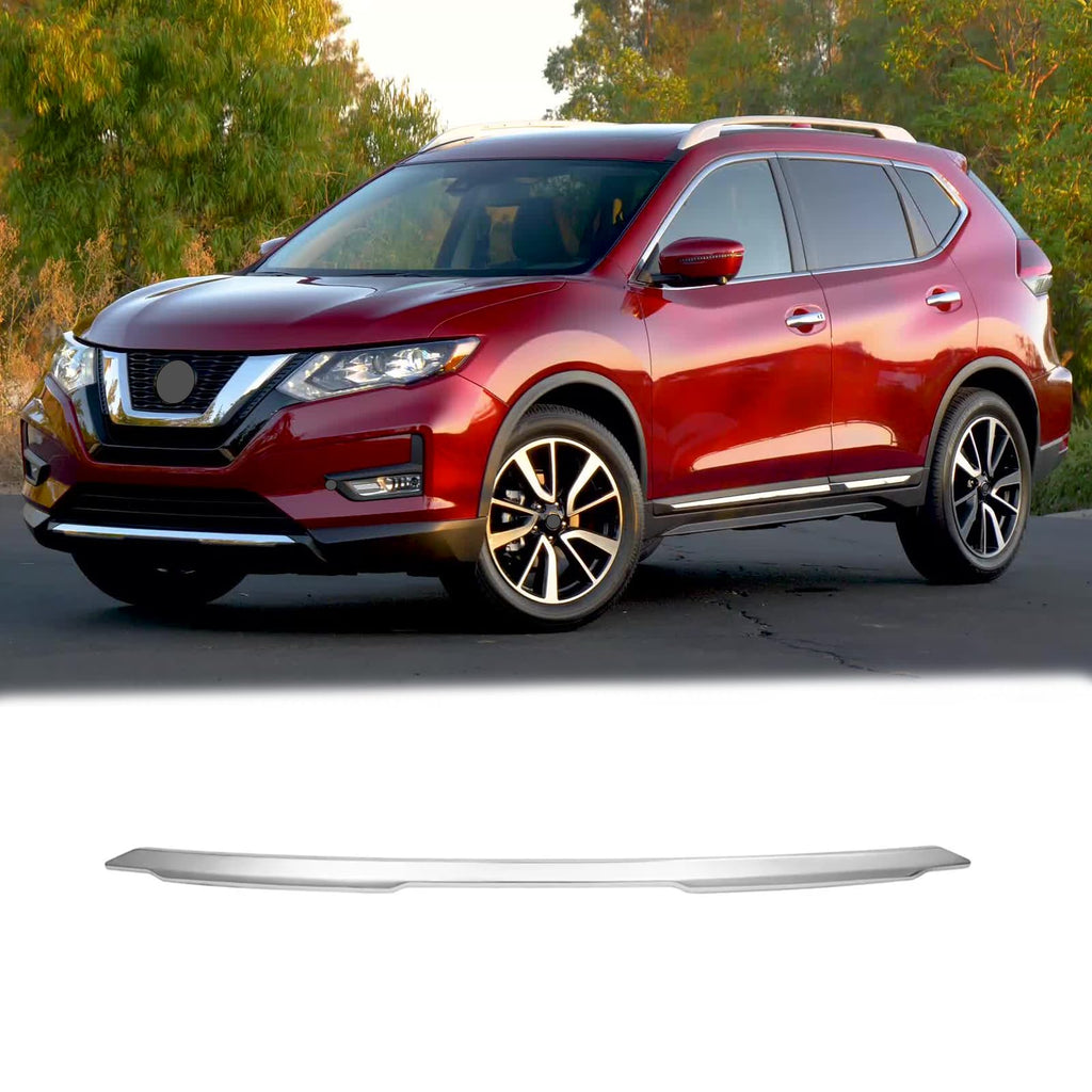 BUFEETERS Front Bumper Lower Grille Chrome Molding Trim Fit For 2017 2018 2019 2020 Nissan Rogue