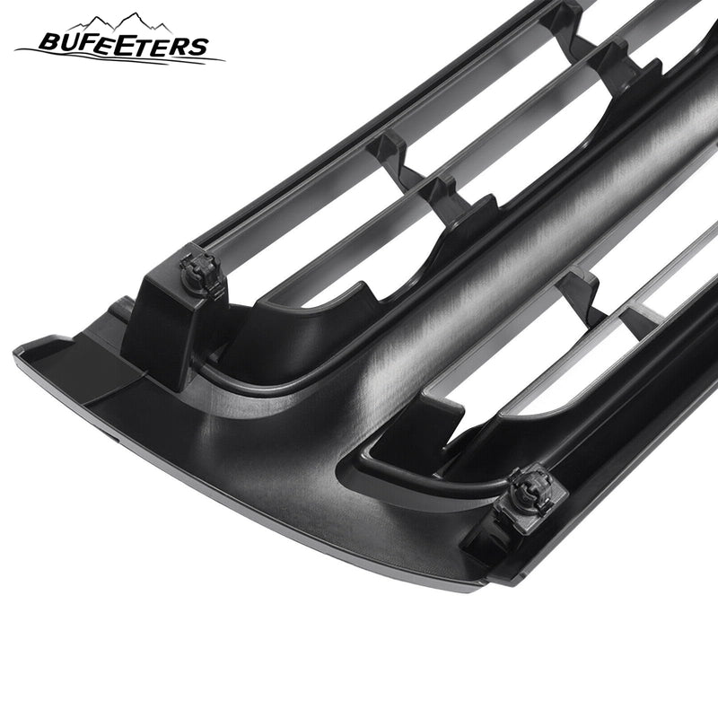 BUFEETERS Front Upper Grille Shell w/Badge Slot Fit For Toyota 4Runner 1999 2000,Factory Style,Black