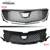 BUFEETERS  Front Bumper Upper Grille Assembly Fit For 2020 2021 2022 Cadillac CT4,Mesh Style,Chrome&Black
