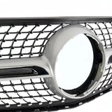 BUFEETERS Chrome Diamond Front Grille Fit For 2015-2019 Mercedes Benz X253 GLC300 GLC43