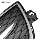BUFEETERS  Front Bumper Lower Grille with Chrome Surround Center Molding Fit For 2010 2011 2012 Mazda CX-9,Black+Dark Gray+Chrome