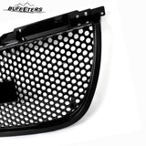 BUFEETERS Front Upper Grille Round Hole Mesh Fit For 2007 2008 2009 2010 2011 2012 2013 2014 GMC Yukon/Yukon XL,Denali Style,Gloss Black