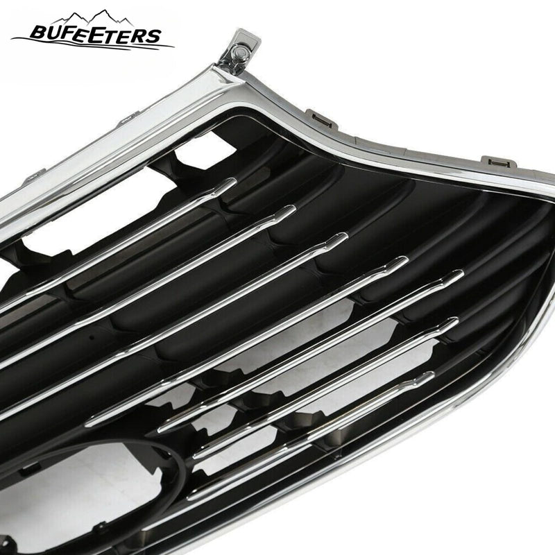 BUFEETERS    Front Bumper Upper Grille Fit For 2018 2019 Hyundai Sonata,Factory Style,Chrome&Black