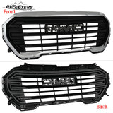 BUFEETERS  Front Bumper Upper Grille Fit For 2022 2023 GMC Terrain,Denali Style,Chrome&Black