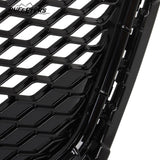 BUFEETERS   Front Bumper Upper Grille Fit For 2016 2017 2018 2019 2020 2021 Cadillac XT5,Mesh Style,Gloss Black