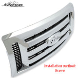 BUFEETERS  Front Upper Grille Fit For 2009 2010 2011 2012 2013 2014 Ford F150 F-150 XLT,Chrome Shell w/ Black Insert