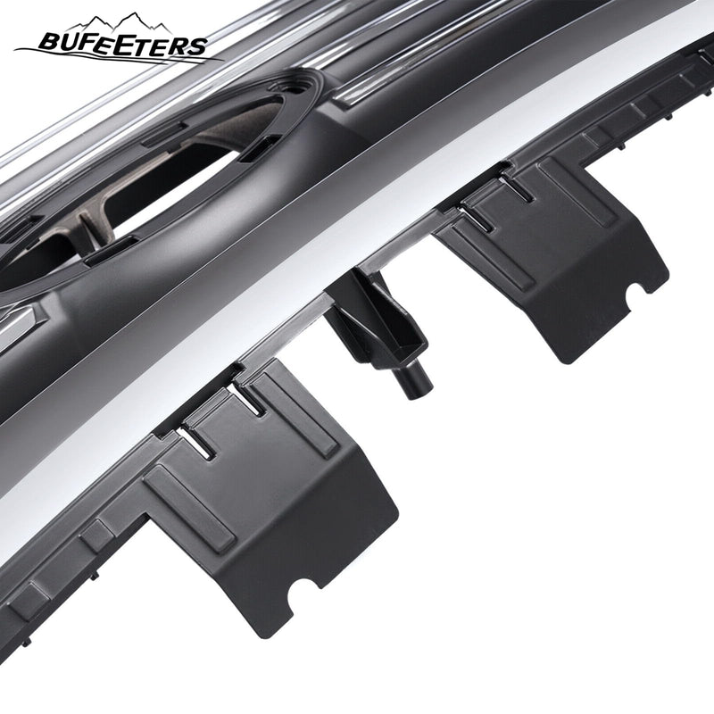 BUFEETERS    Front Bumper Upper Grille Fit For 2015 2016 2017 Hyundai Sonata,Factory Style,Chrome&Black